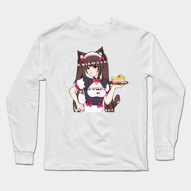 Chocola Long Sleeve T-Shirt by Breadwithbutter 